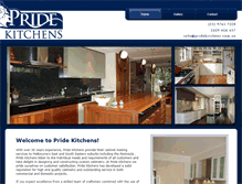 Tablet Screenshot of pridekitchens.com.au